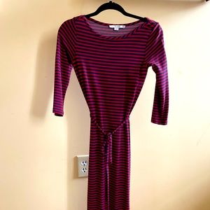 Boden 3/4 sleeve dress with waist tie